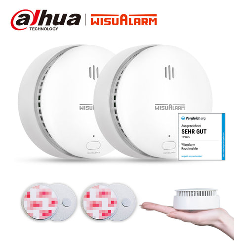 Wisualarm DHI-HY-SA20A-2PCS-Smoke Alarm 2PC with magnetic pads