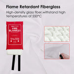 Load image into Gallery viewer, Wisualarm Fire Blanket 1.2m x 1.2m flame retardant fiberglass