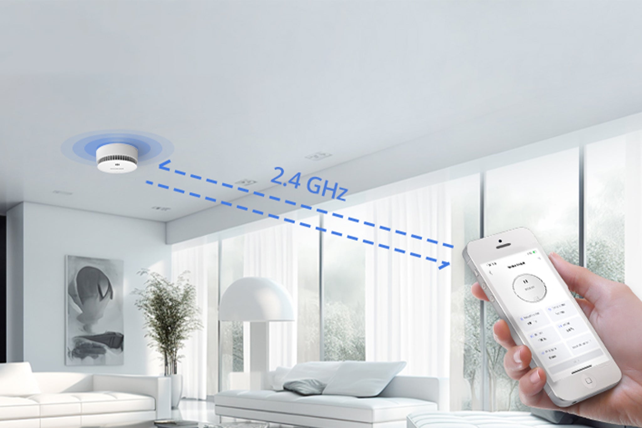 WISUALARM Wi-Fi Rookmelder – Maximale Veiligheid voor je Thuis<br data-mce-fragment="1">