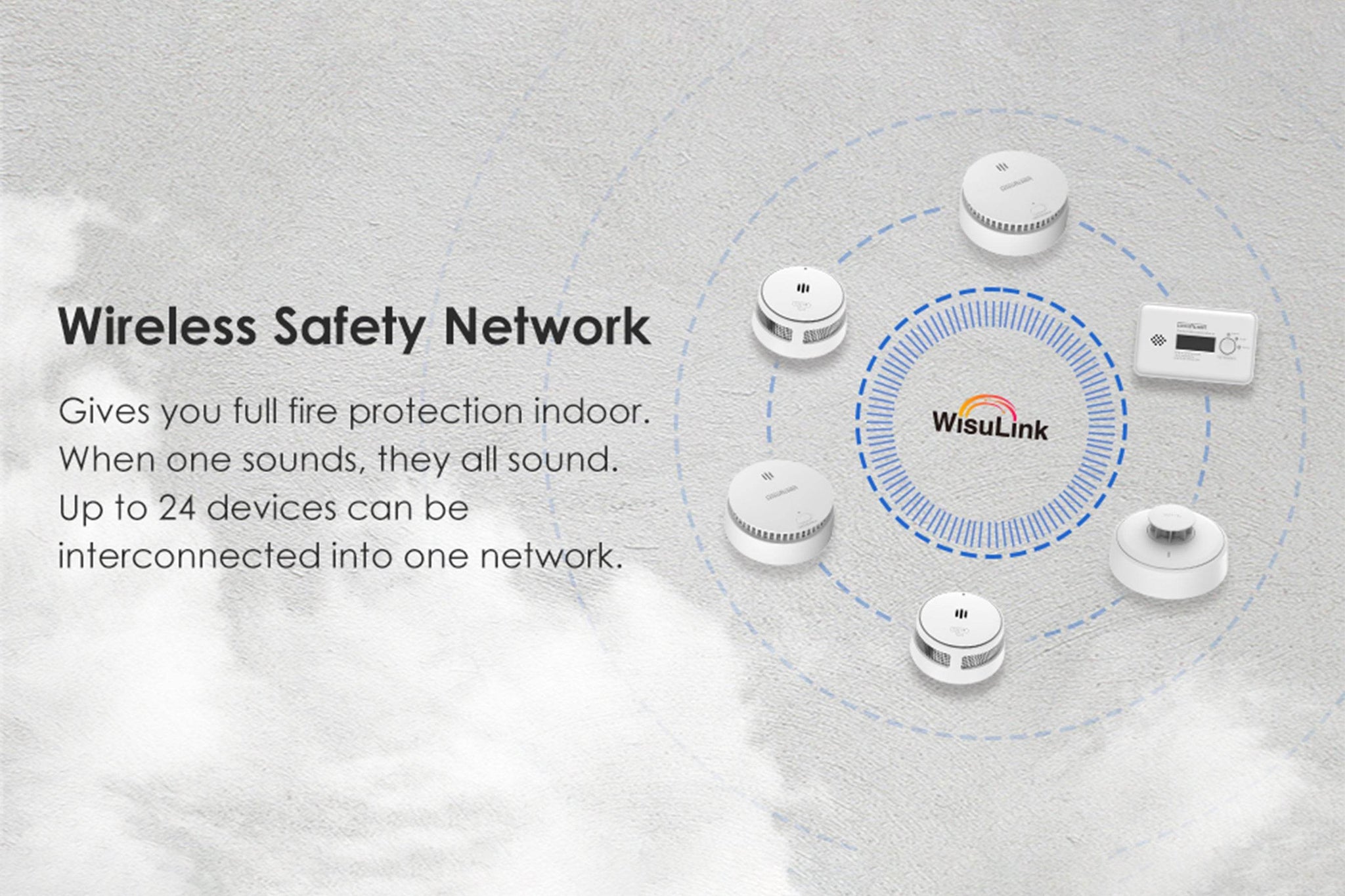 Elevate Your Safety with the Wisualarm Interconnected Smoke Detector System