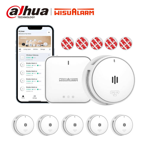 Smart Smoke Alarms with Base Station