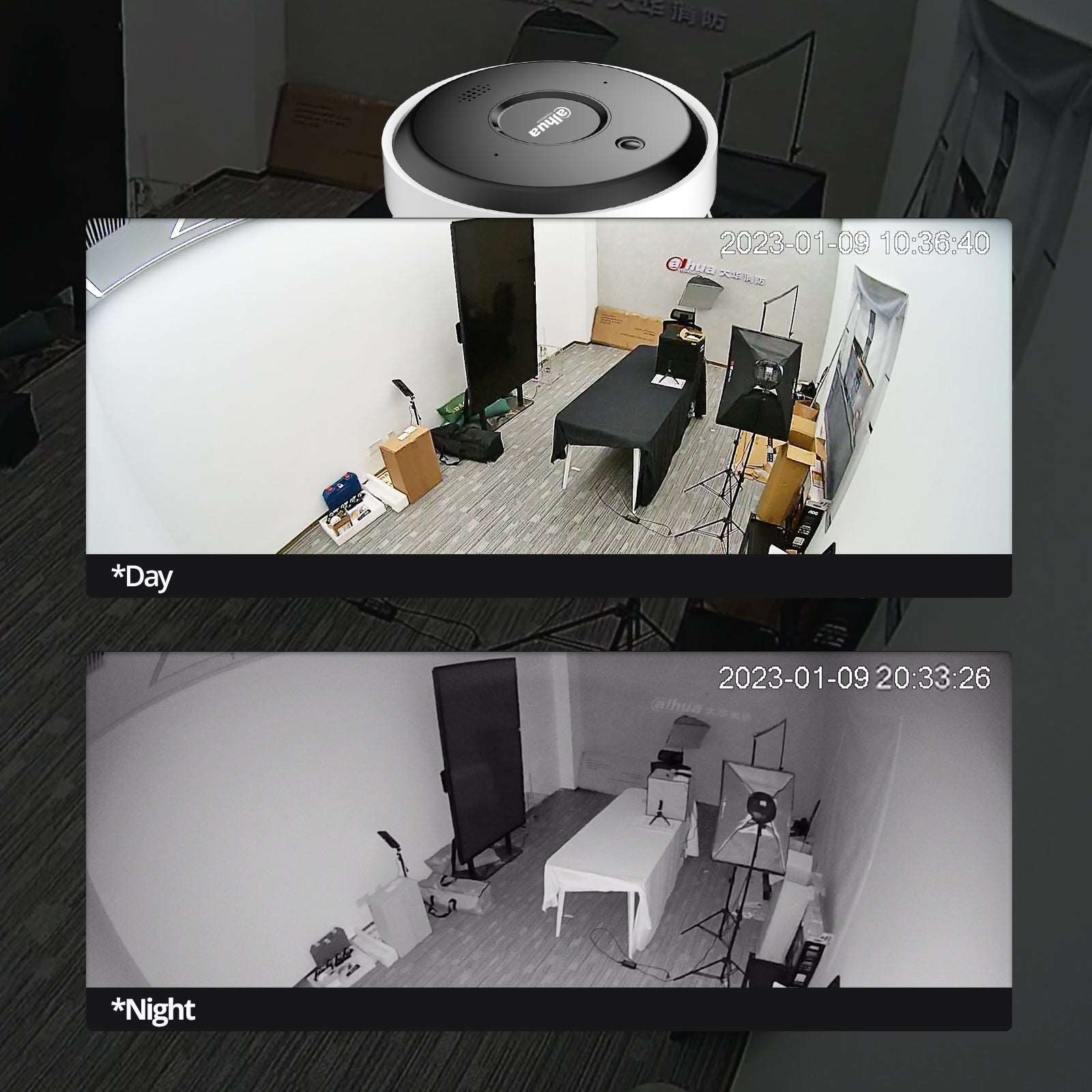 Dahua 5MP IR AI-Fire Smoke Sensing Network Camera