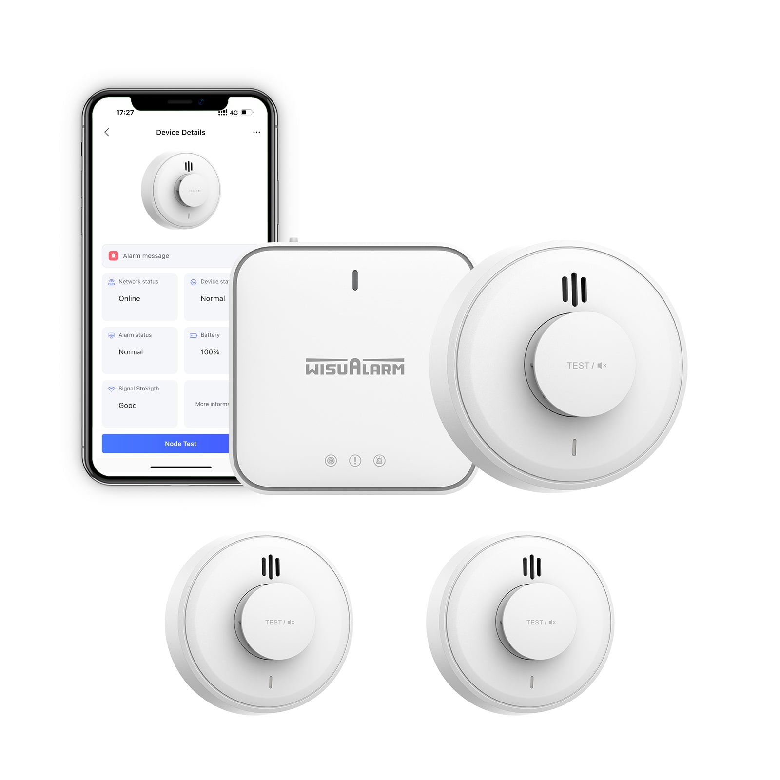 3PC Wisualarm Interlinked Heat Detector and Gateway