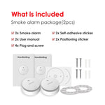 Load image into Gallery viewer, 2PC Smoke Alarms - WISUALARM EU
