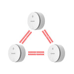 Carica l&#39;immagine nel visualizzatore di Gallery, Wisualarm 3PC interlinked smoke detectors
