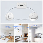 Load image into Gallery viewer, 5PC Wisualarm Interlinked Smoke and CO and Heat Alarms
