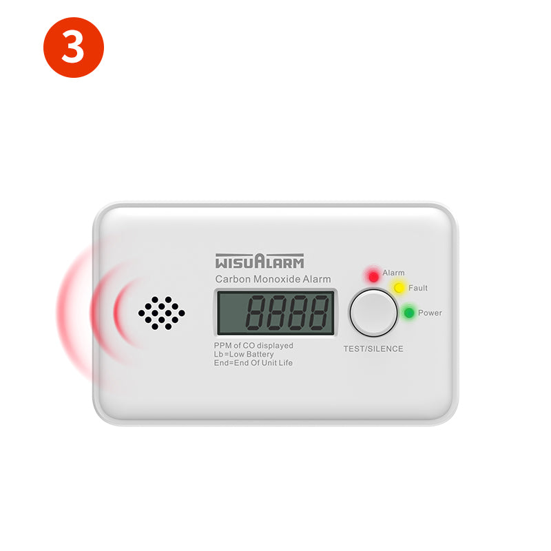 Rilevatore Di Monossido Di Carbonio A Pezzi Allarme Di Monossido Di Carbonio Con Display Digitale A LED E Allarme Acustico X Mm Senza Batteria | Leroy Merlin - Foto 6