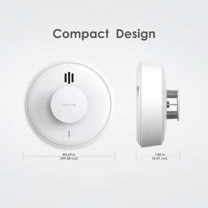 Wisualarm heat detector compact design