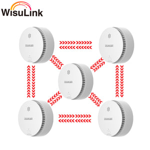 Wisualarm 5PC Interlinked Smoke Alarm