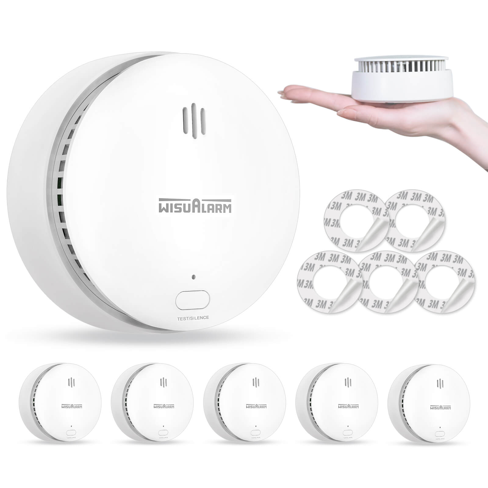 5pc smoke alarms