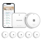 Lade das Bild in den Galerie-Viewer, 5pcs interlinked smoke alarms and gateway
