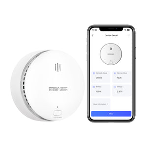 Wisualarm Smart WiFi Rauchmelder mit austauschbarer Batterie