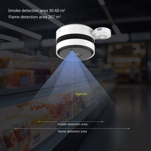Telecamera di rete Pro con rilevamento del fumo AI-Fire Dahua