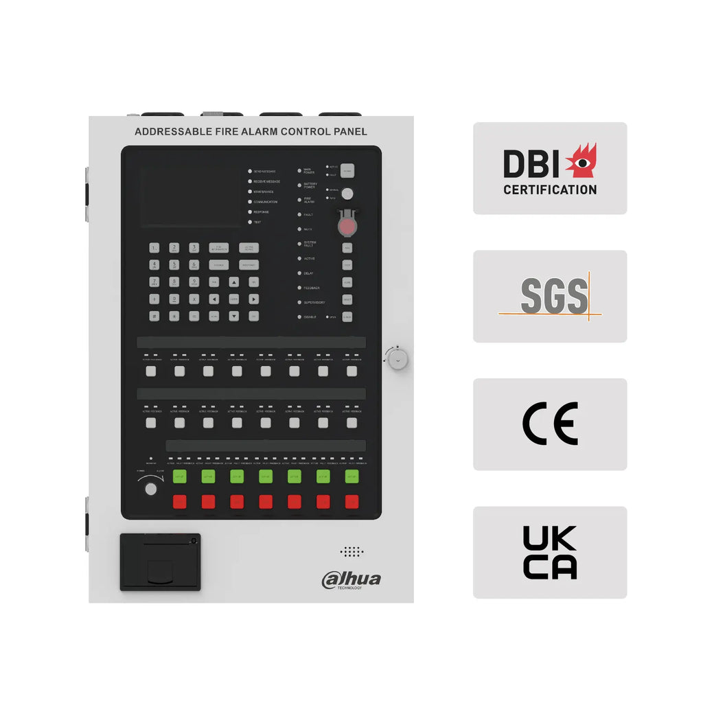 Addressable fire alarm system control panel