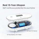 Charger l'image dans la galerie, C06 3 IN 1 Carbon Monoxide Detector 10 Years Battery
