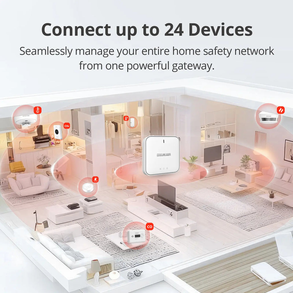 Connect up to 24 devices- gateway network