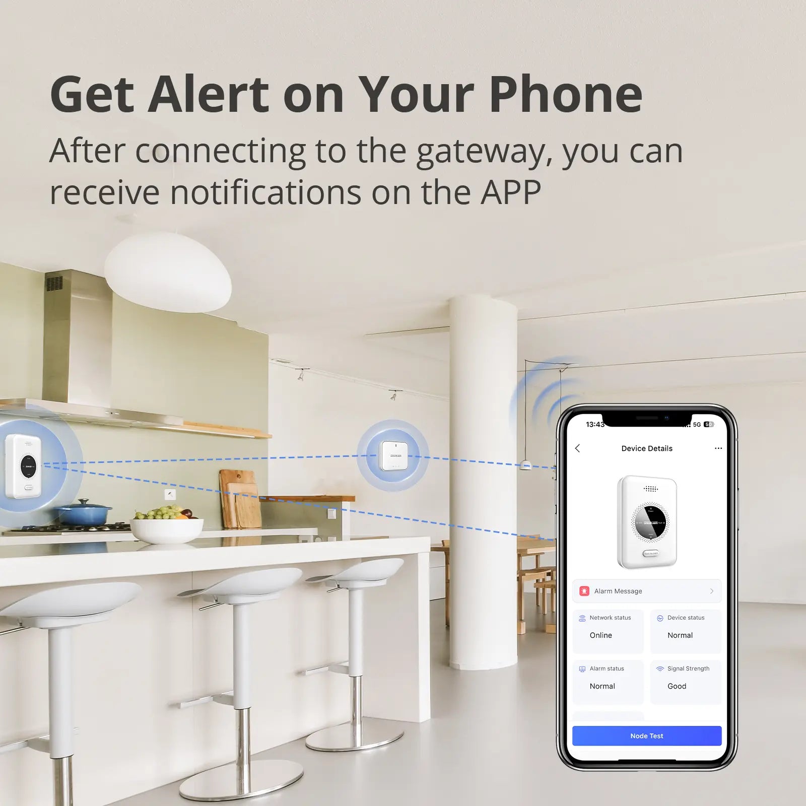 DHI-HY-GA20A-R8 interlinked gas alarm app notifications