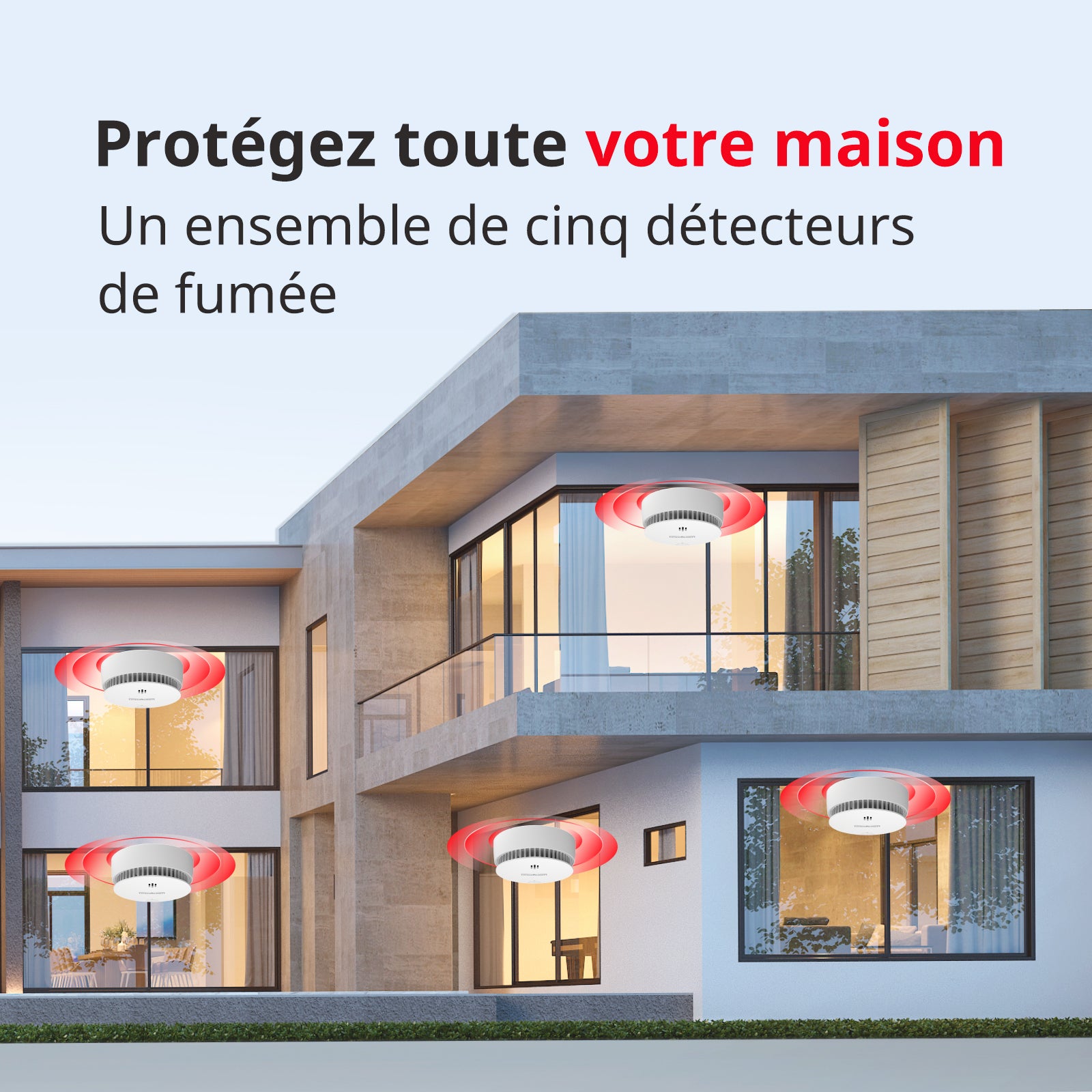 DHI-HY-SA30A NF Détecteur de fumée maison