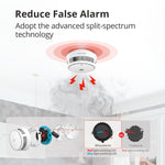 Carica l&#39;immagine nel visualizzatore di Gallery, Wisualarm Smoke Alarm adopt the split-spectrum technology to reduce false alarm
