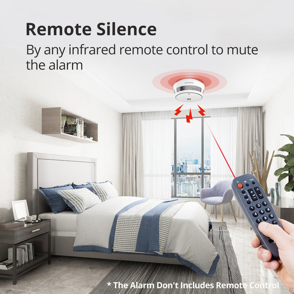 Wisualarm silence remotely by any IR remote controller in your home