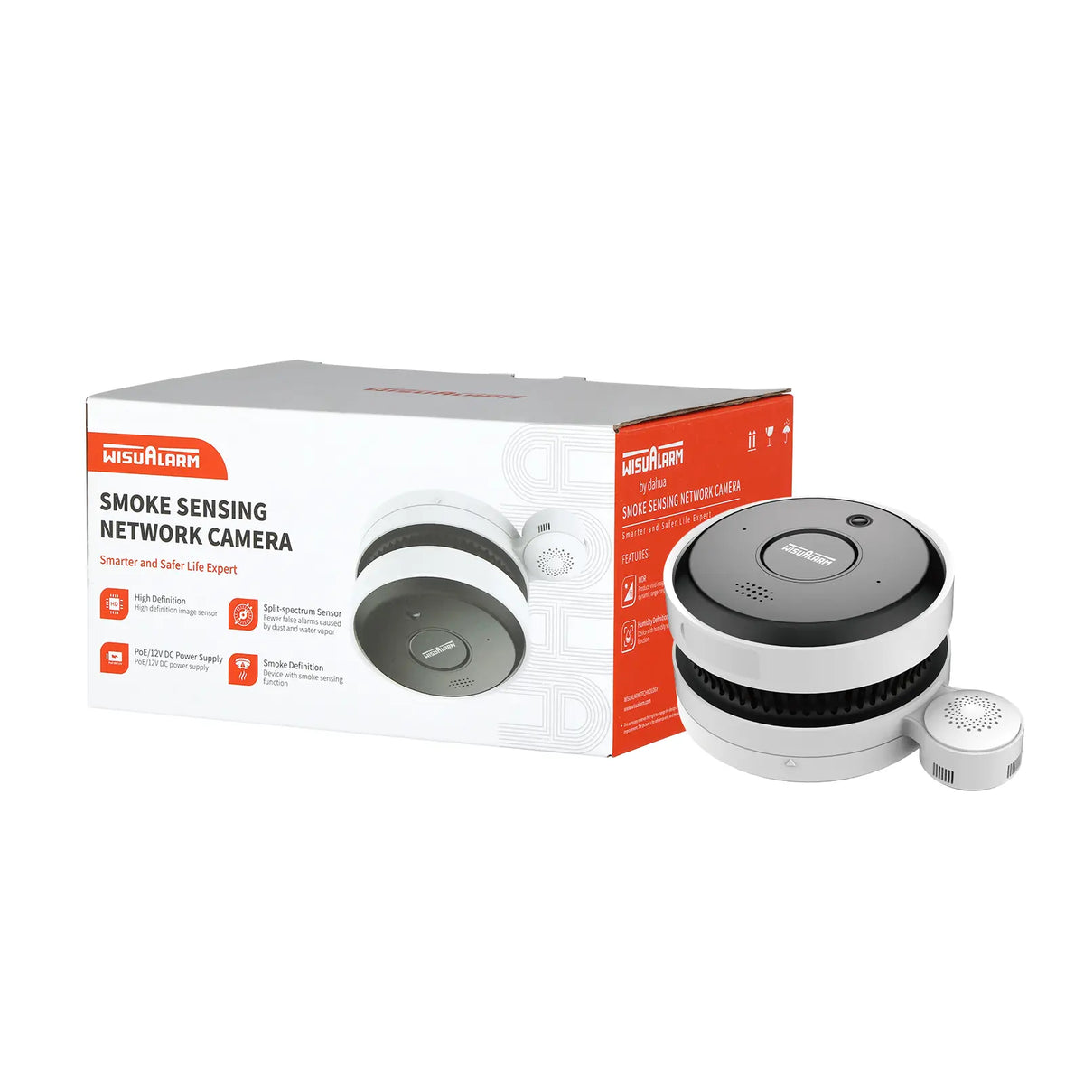 Smoke Sensing Network Camera Pro | 5MP Video Output – WISUALARM EU