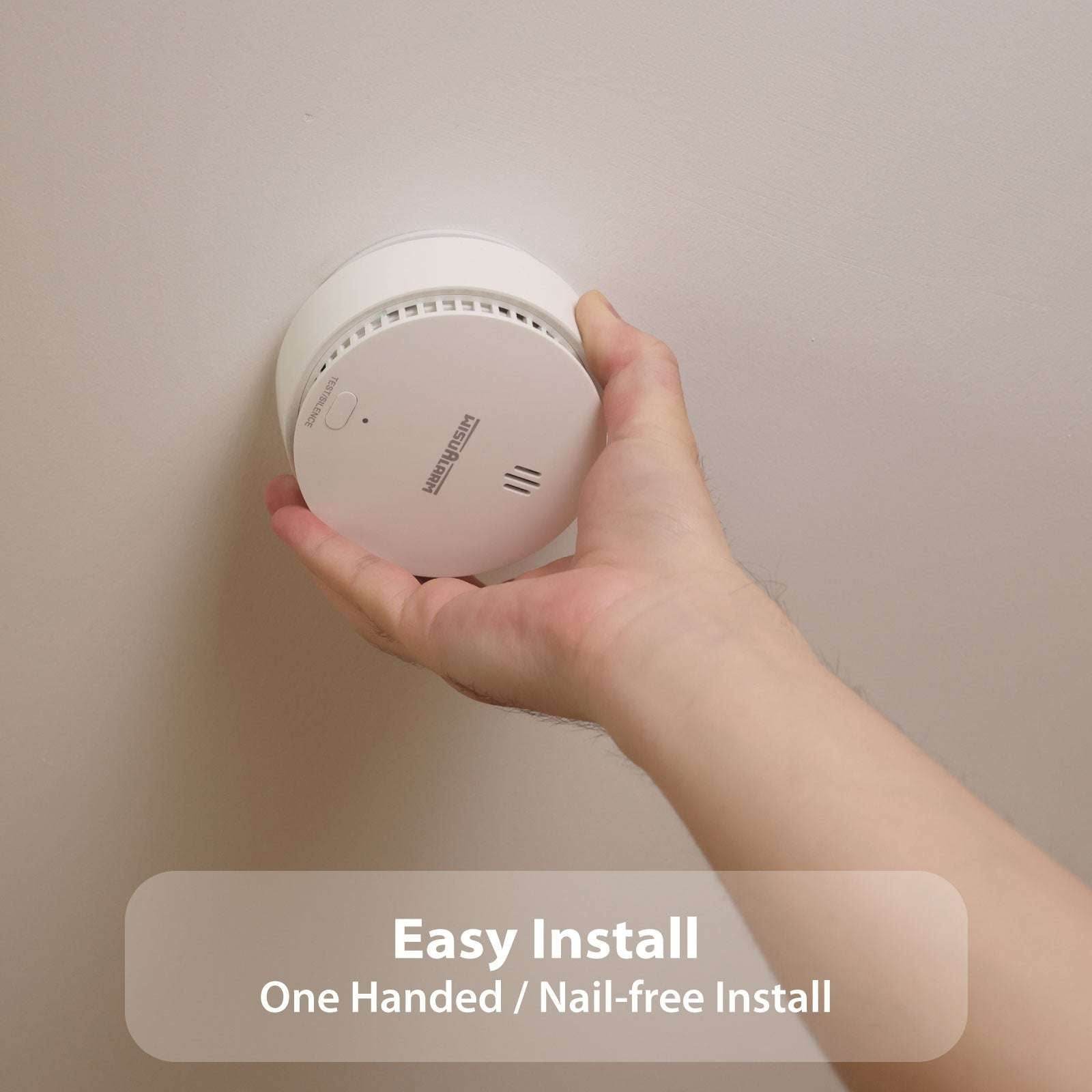 Easy installation of smoke alarm