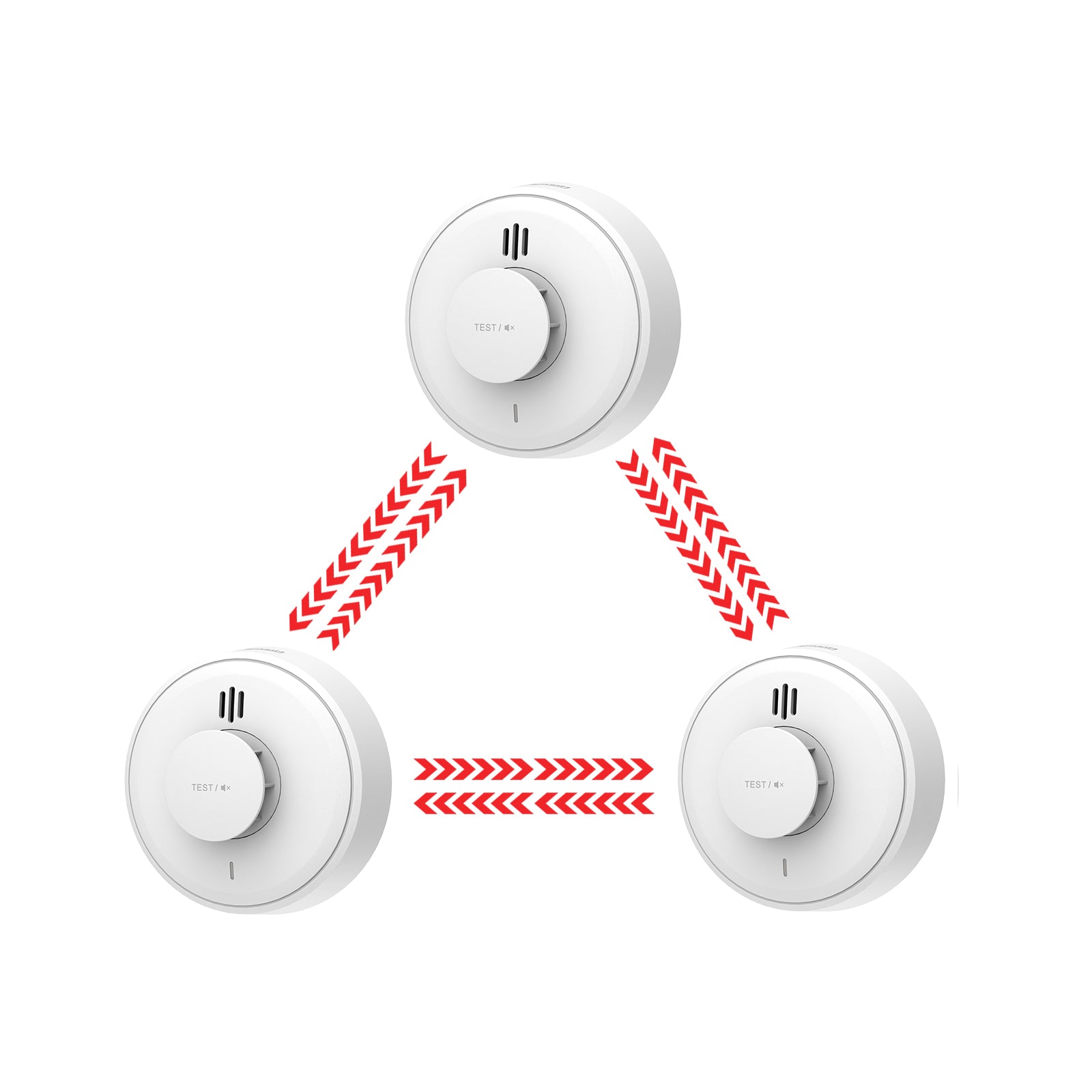 Wisualarm Interlinked Heat Alarm With 10 Years Lithium Battery