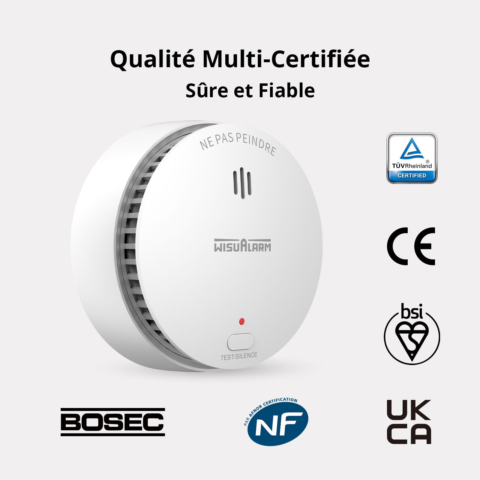 Détecteur de Fumée DAAF Certifié NF