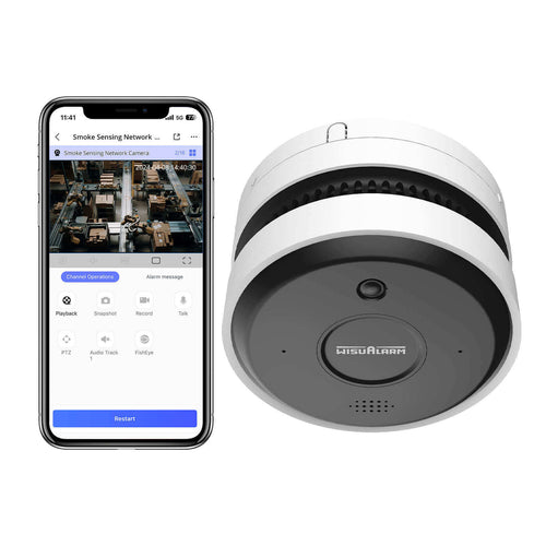 Smoke sensing network camera