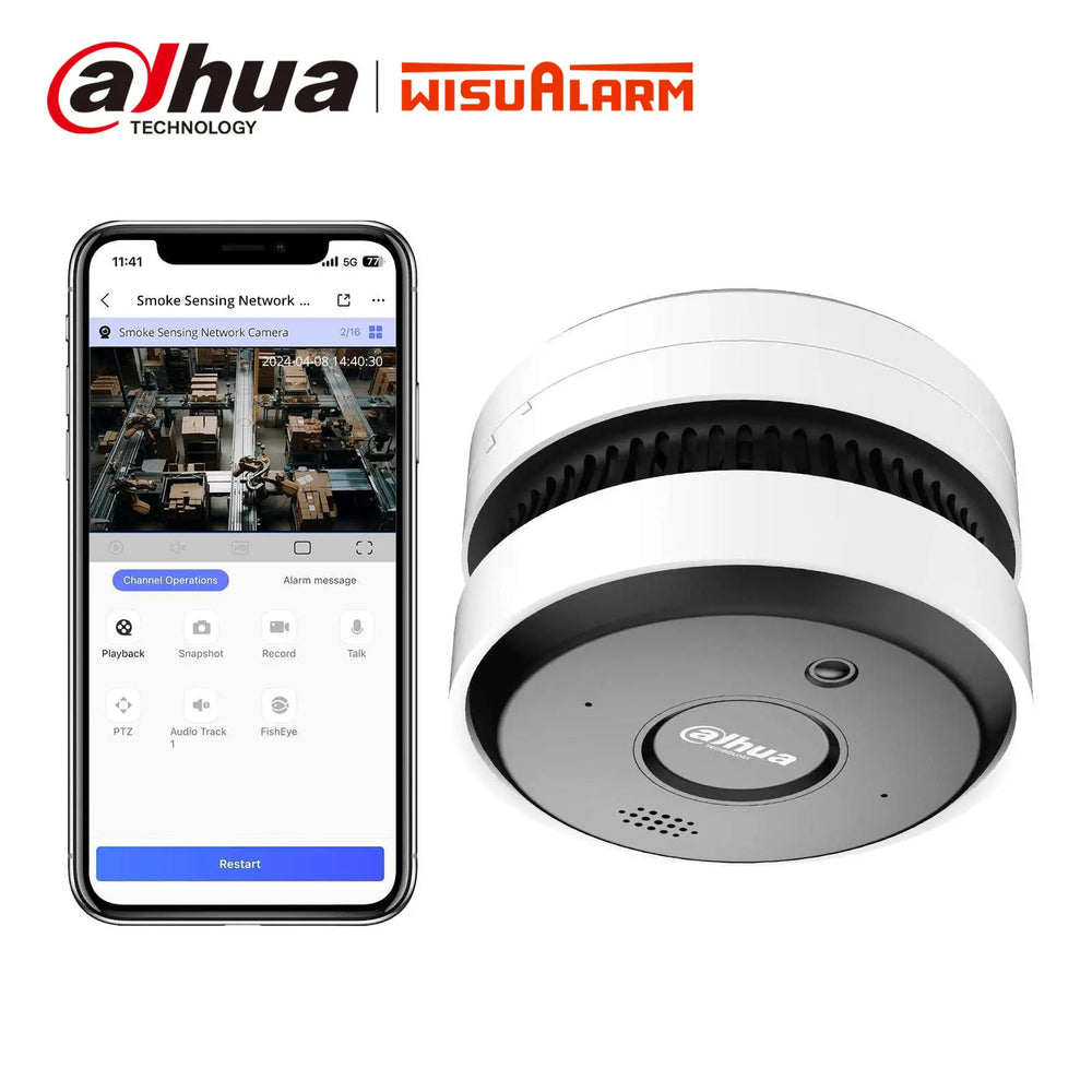 Caméra réseau de détection de fumée