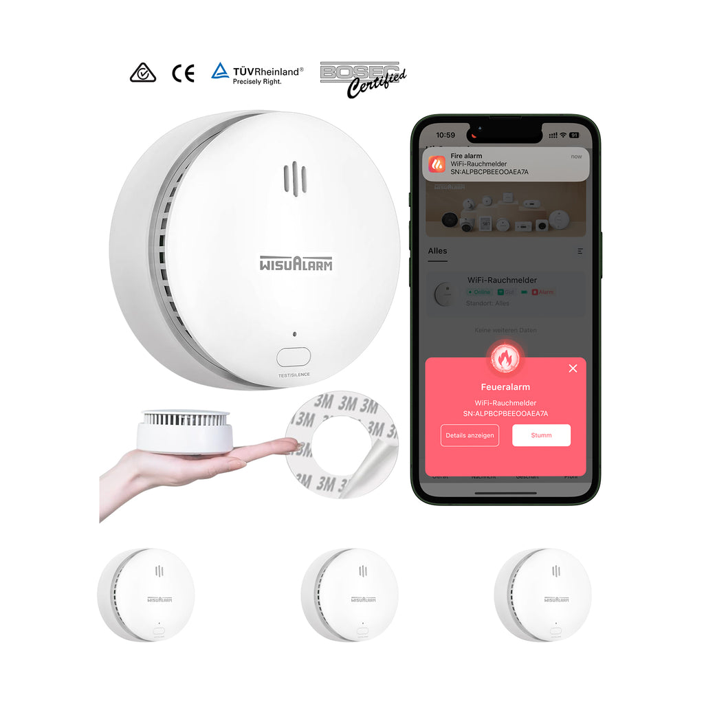 DHI-HY-SA2FA Wisualarm wifi smoke alarm 