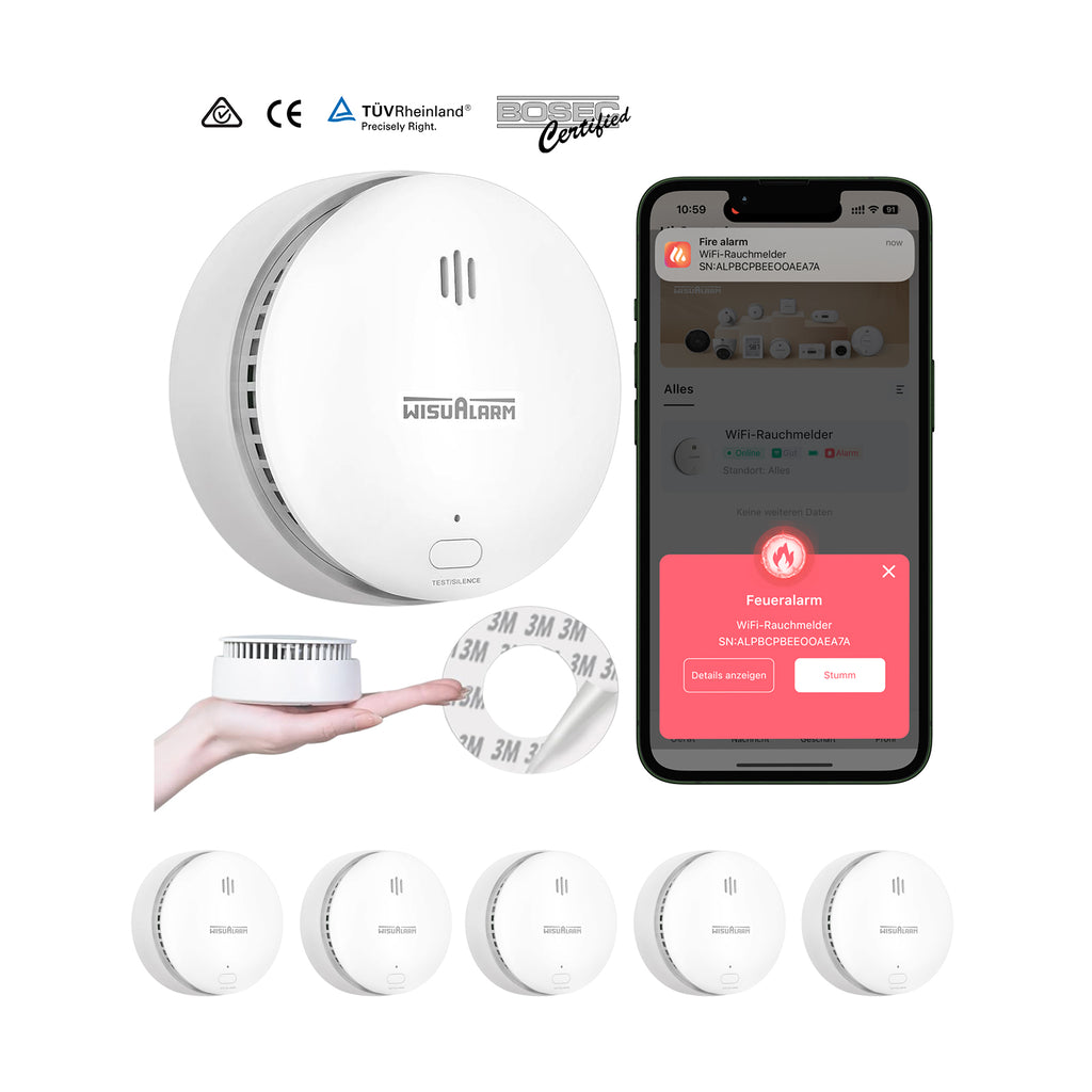 DHI-HY-SA2FA Wisualarm wifi smoke alarm 