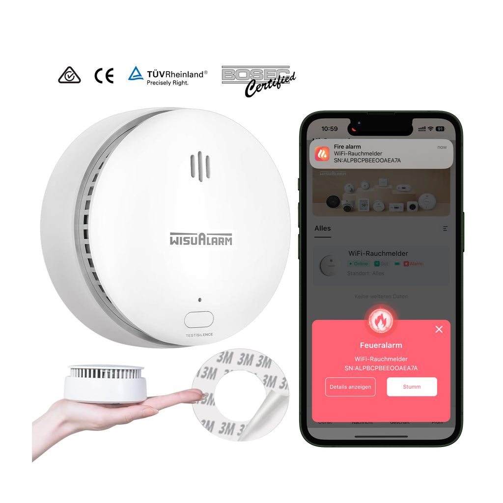 DHI-HY-SA2FA Wisualarm wifi smoke alarm 1pcs