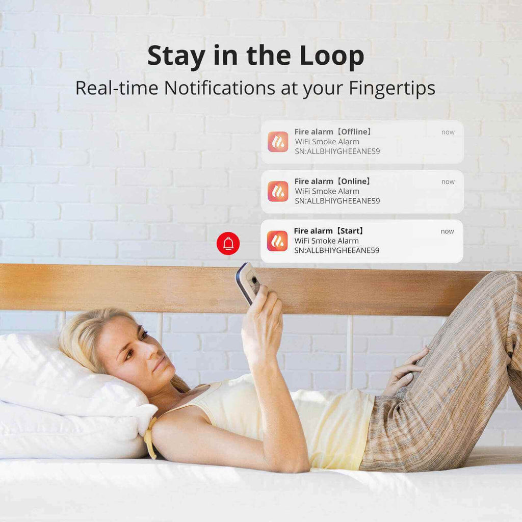 5PC WiFi Smoke Alarms