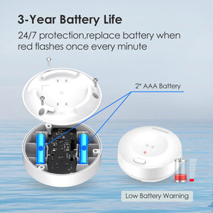 WL1 water leak detector 3 years battery life