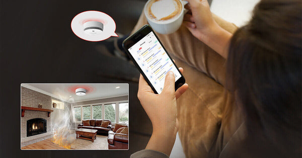 WiFi smoke detector remote alarm