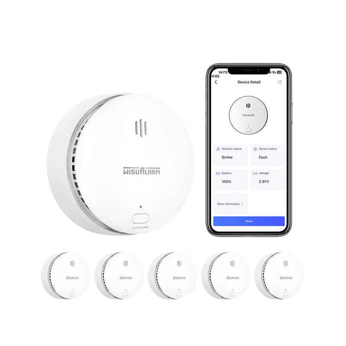 Wisualarm 5PC wifi smoke detectors
