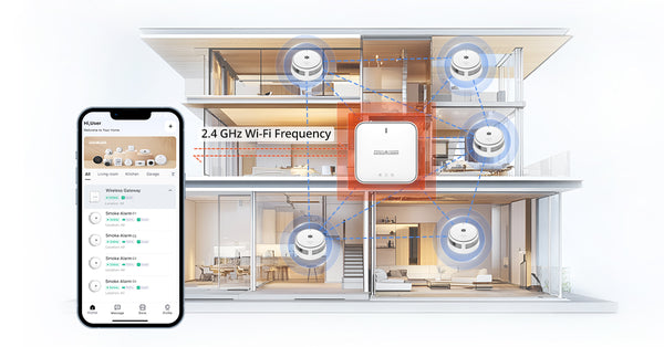 Wisualarm App Connected with gateway and smoke alarm