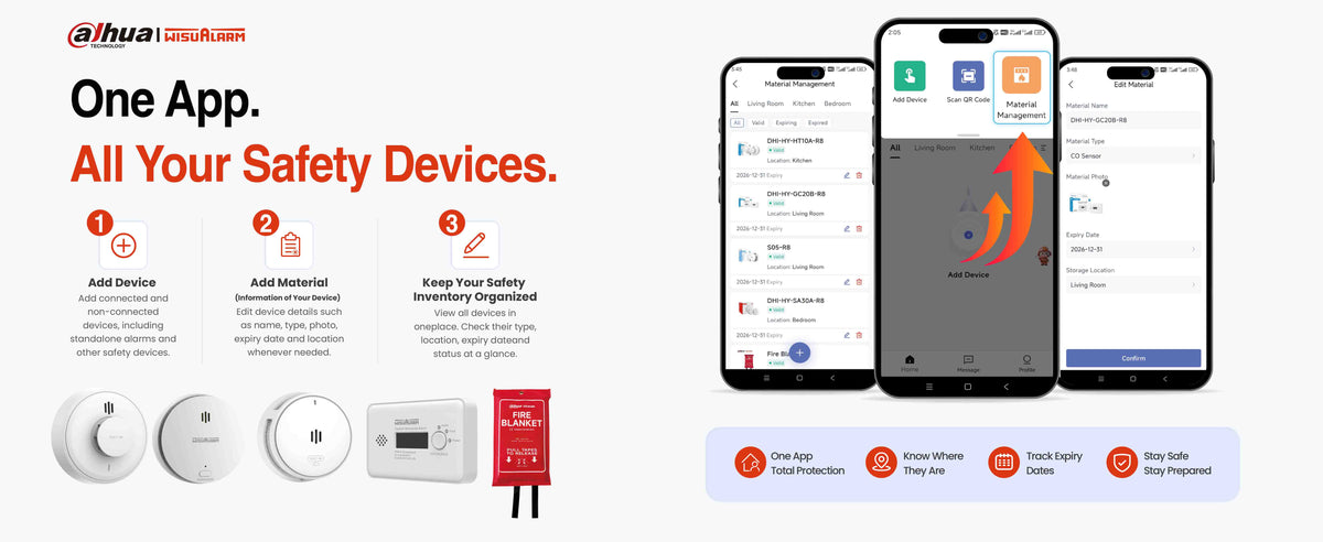 Wisualarm App Material Management