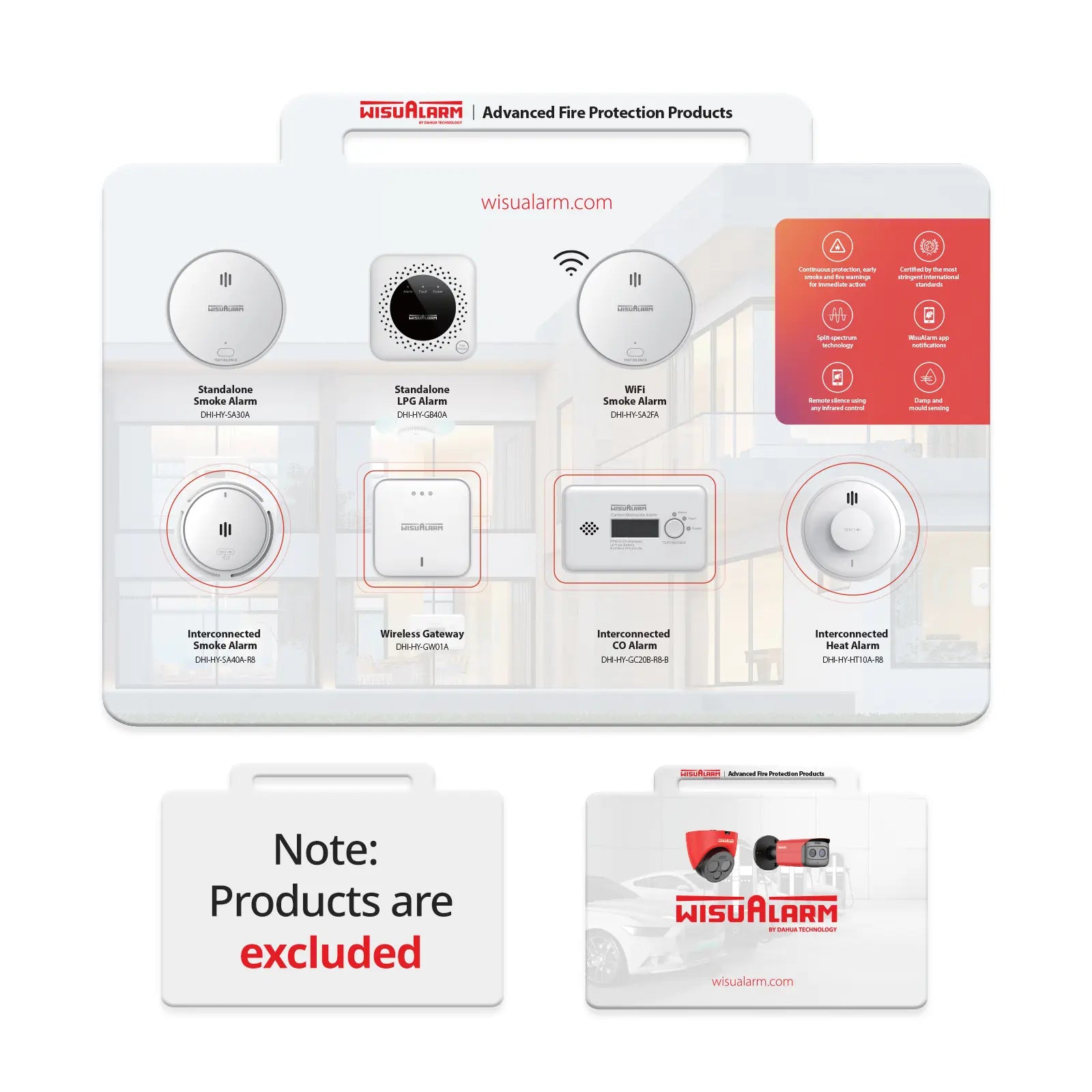 Wisualarm Marketing Material Handboard
