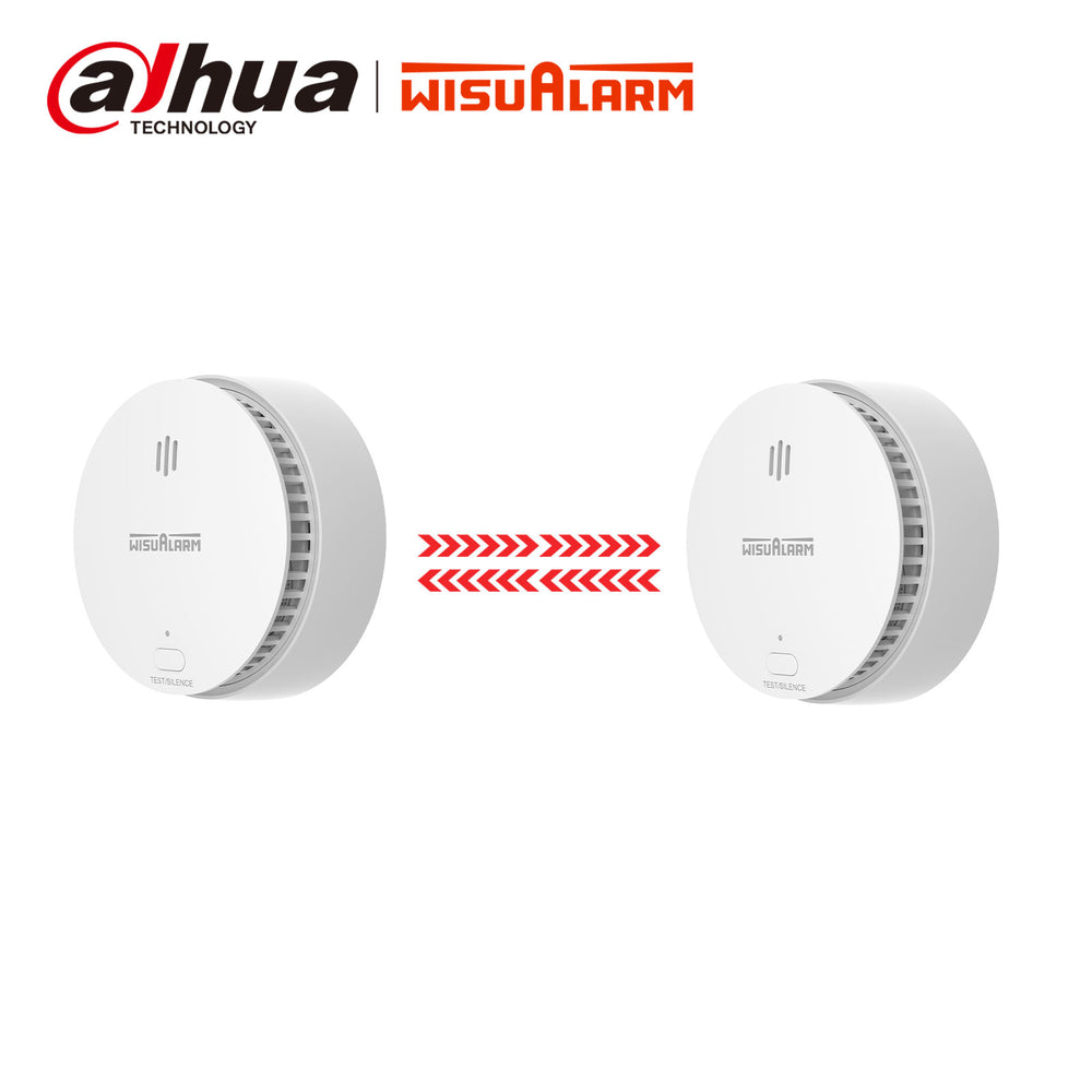 Wisualarm S04-R8-2pcs Interlinked smoke alarms 2pcs