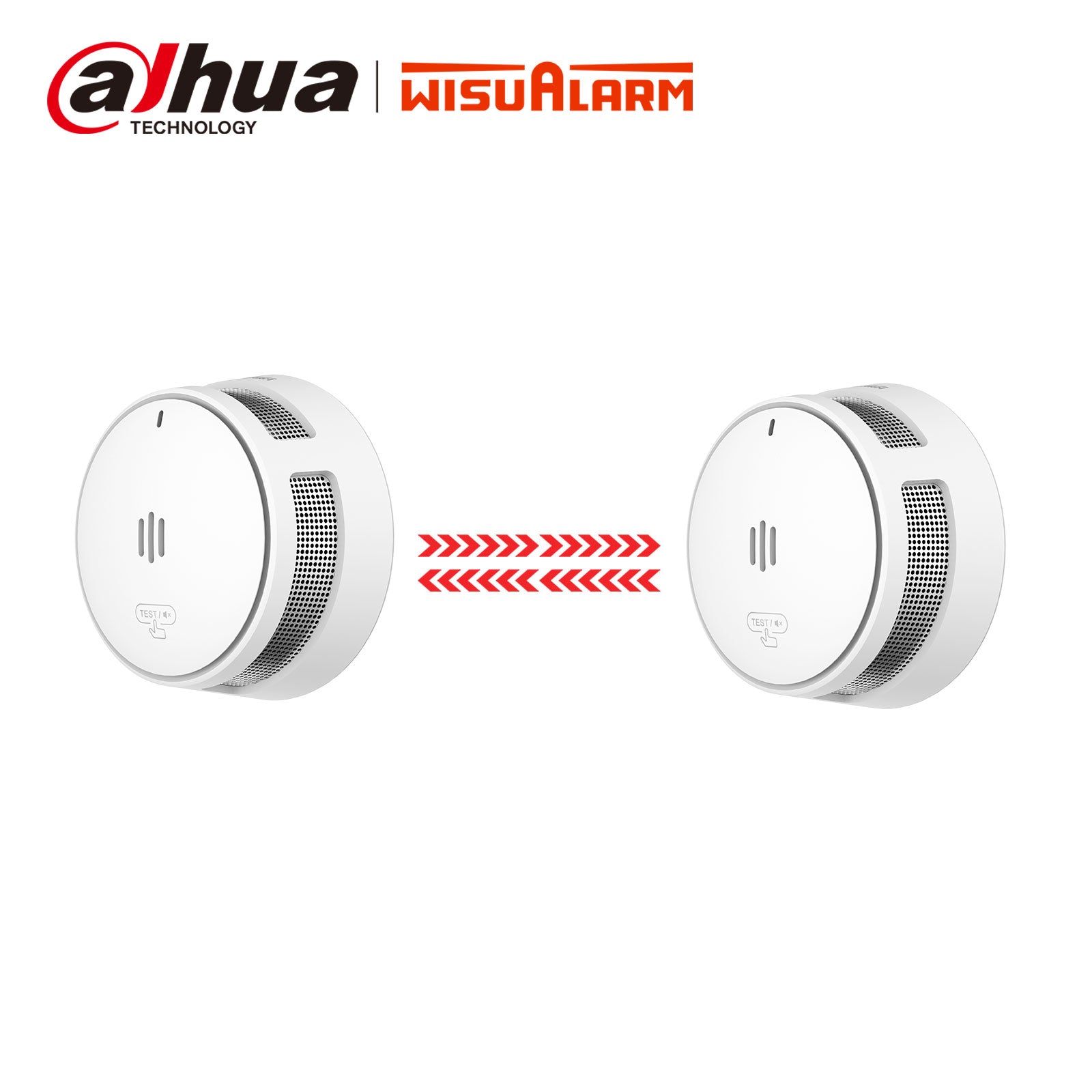 Wisualarm S05-R8-2pcs Interlinked smoke alarms 2pcs