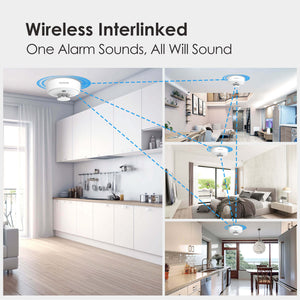Wisualarm interlinked heat detectors