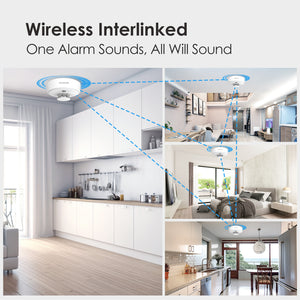 Wisualarm wireless interlinked alarm