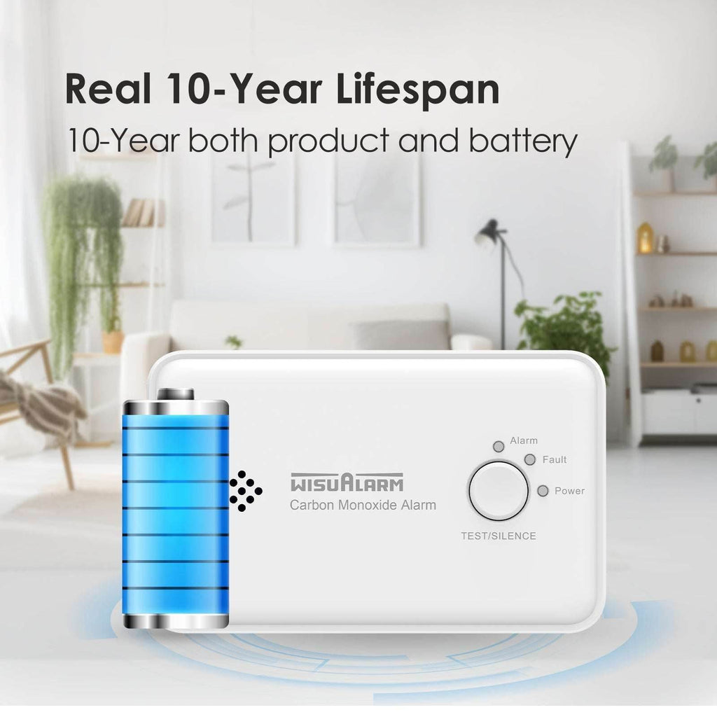 carbon monoxide detector with 10 years battery