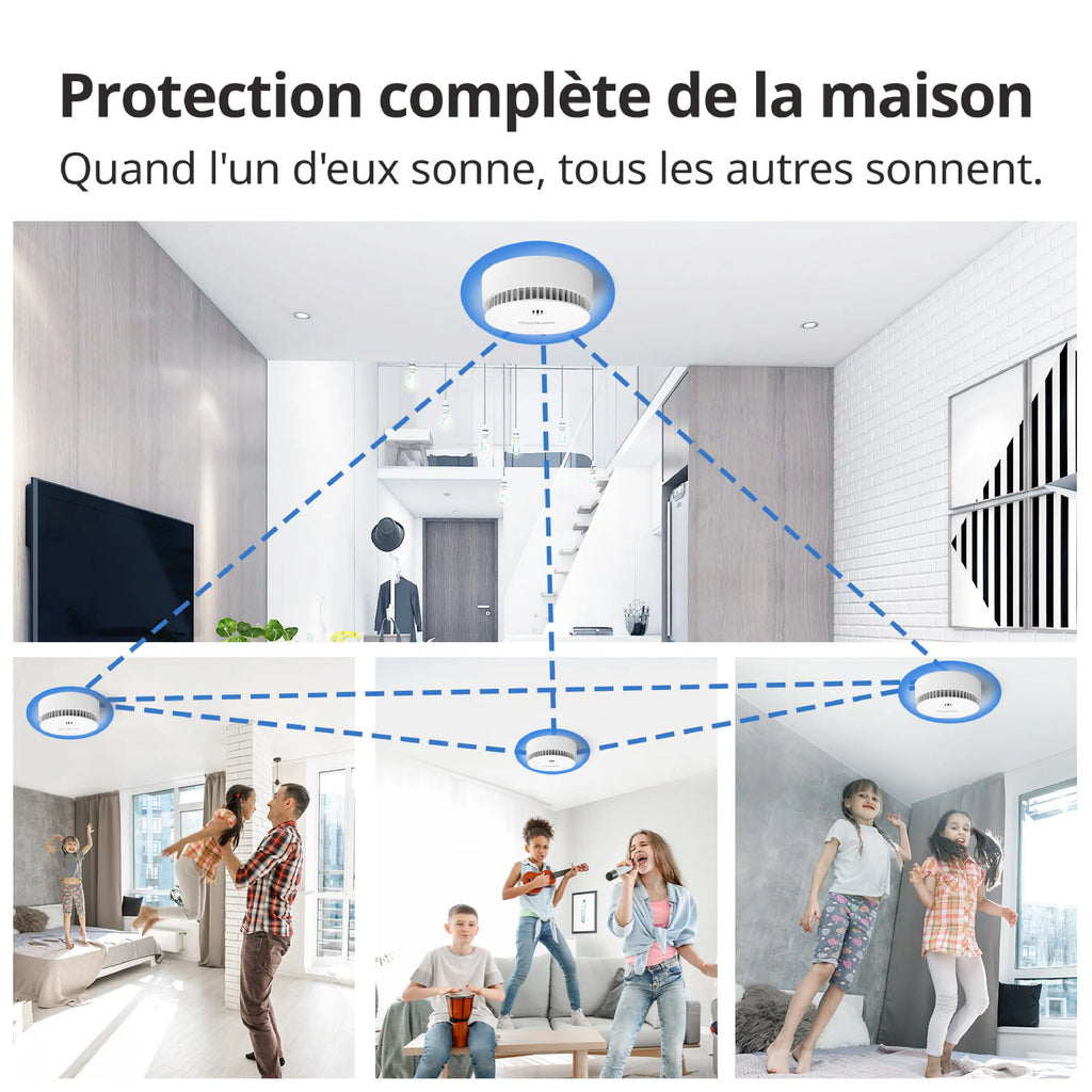 détecteur de fumée protection complete de la maison