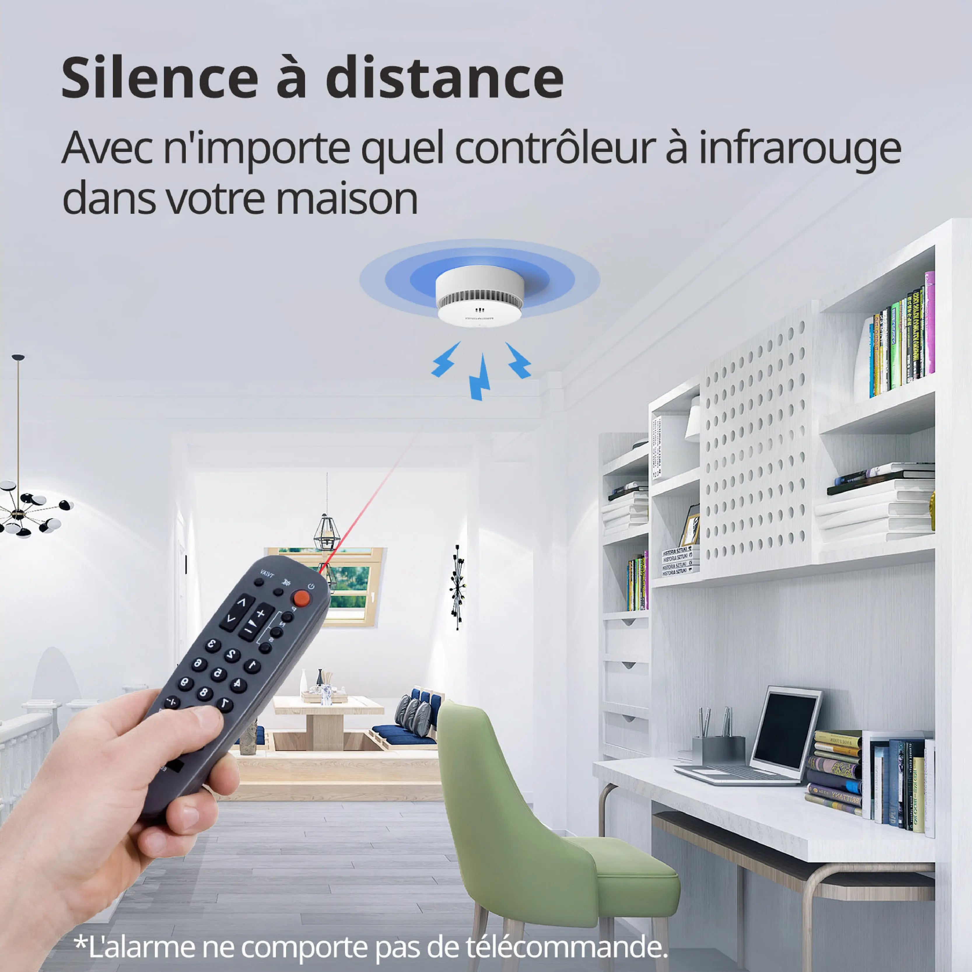 détecteur de fumée silence a distance