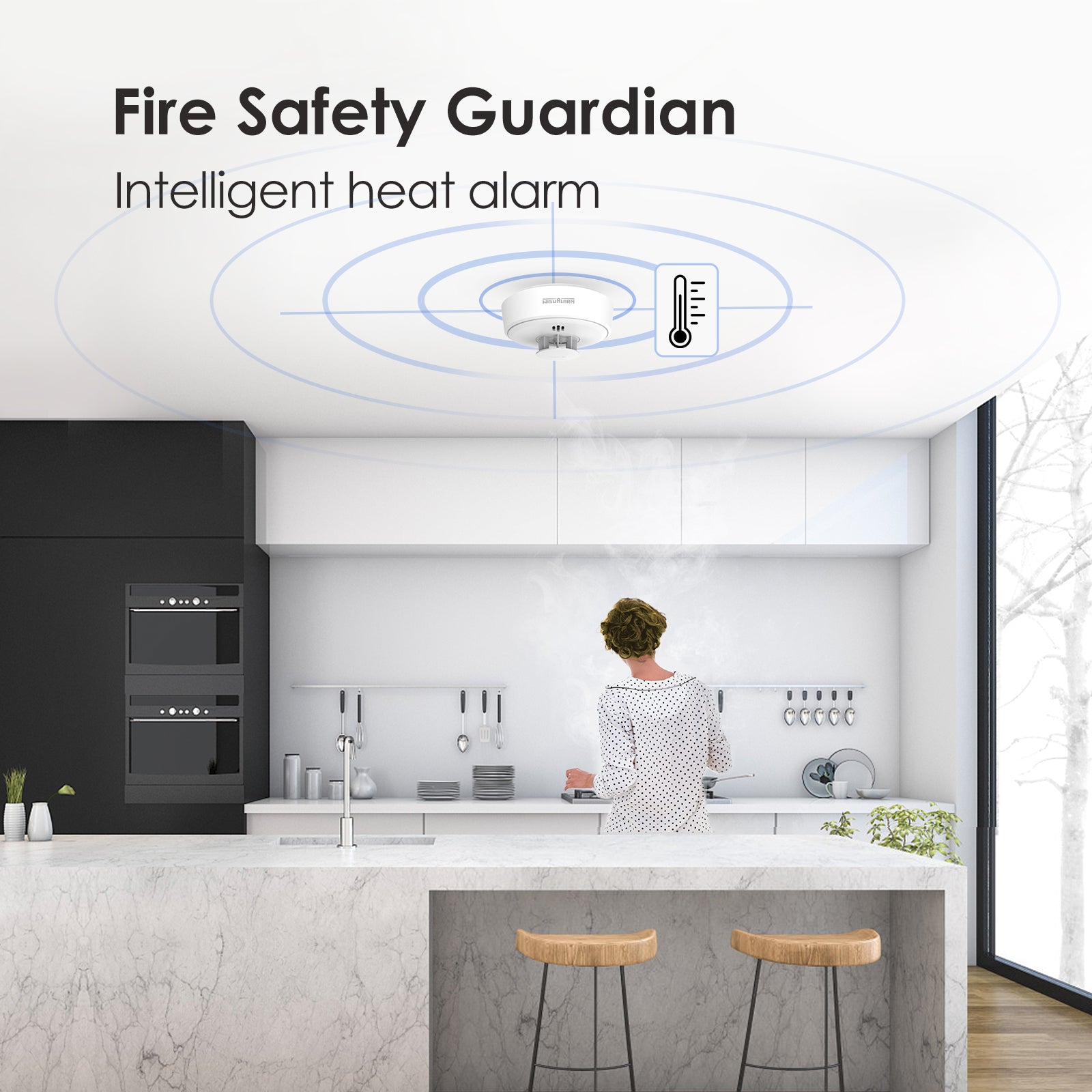 Wisualarm heat detector