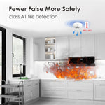 Load image into Gallery viewer, 6PC Wisualarm Interlinked Smoke and Carbon Monoxide and Heat Detectors
