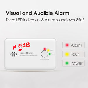 Wisualarm carbon monoxide detector 